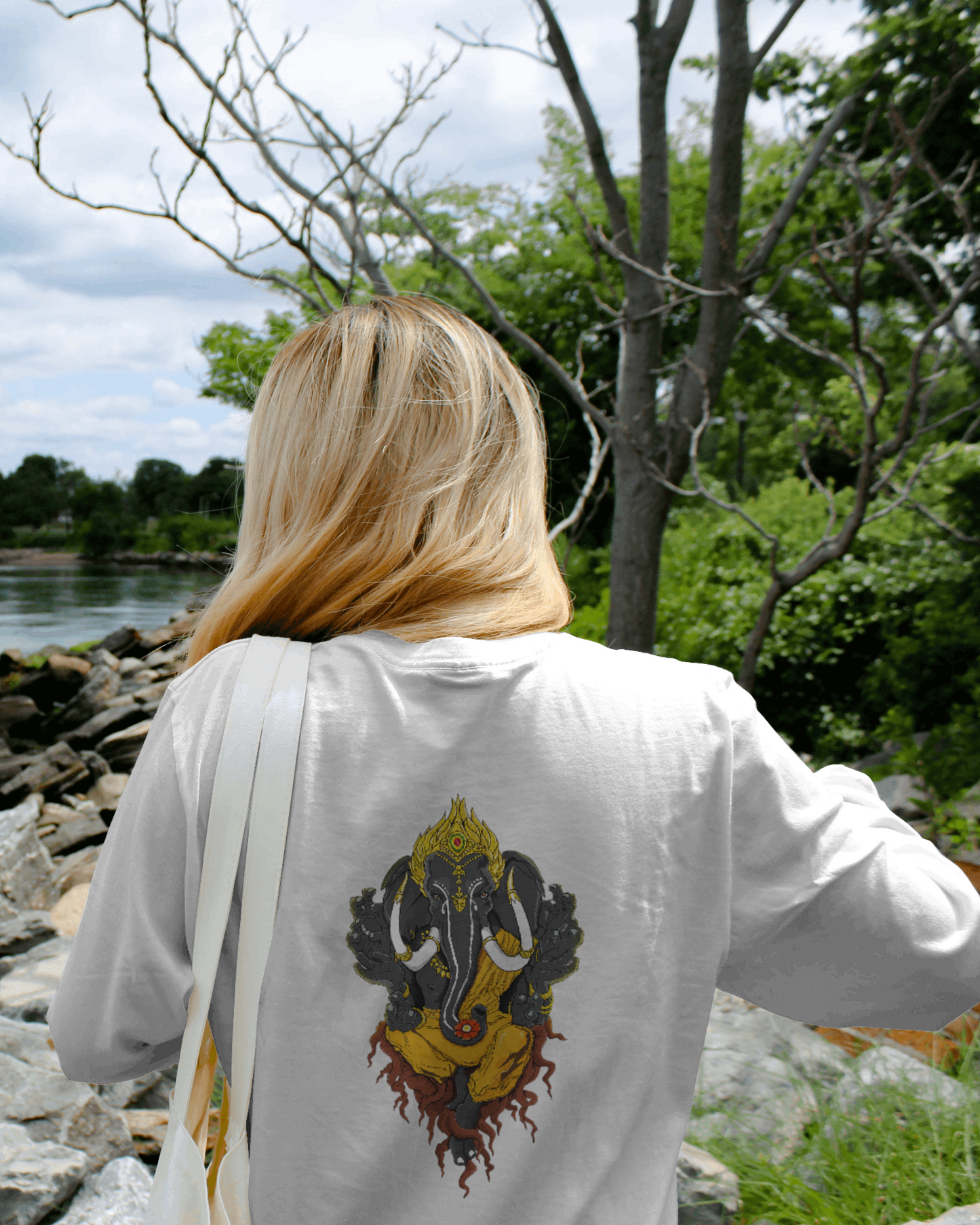 Lord Ganesha Oversized t shirt for women