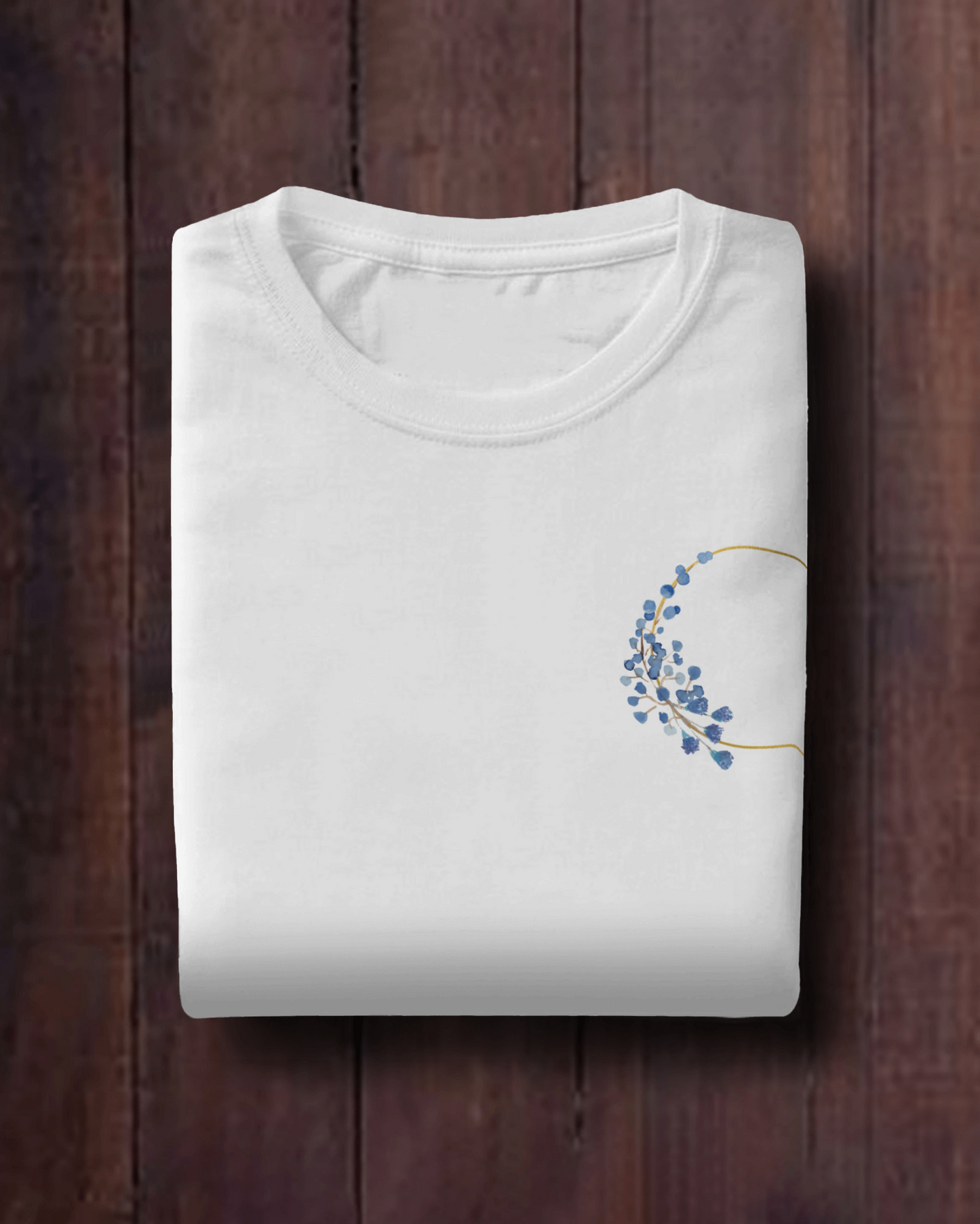 Blue Shrine Floral Tshirt For Men's