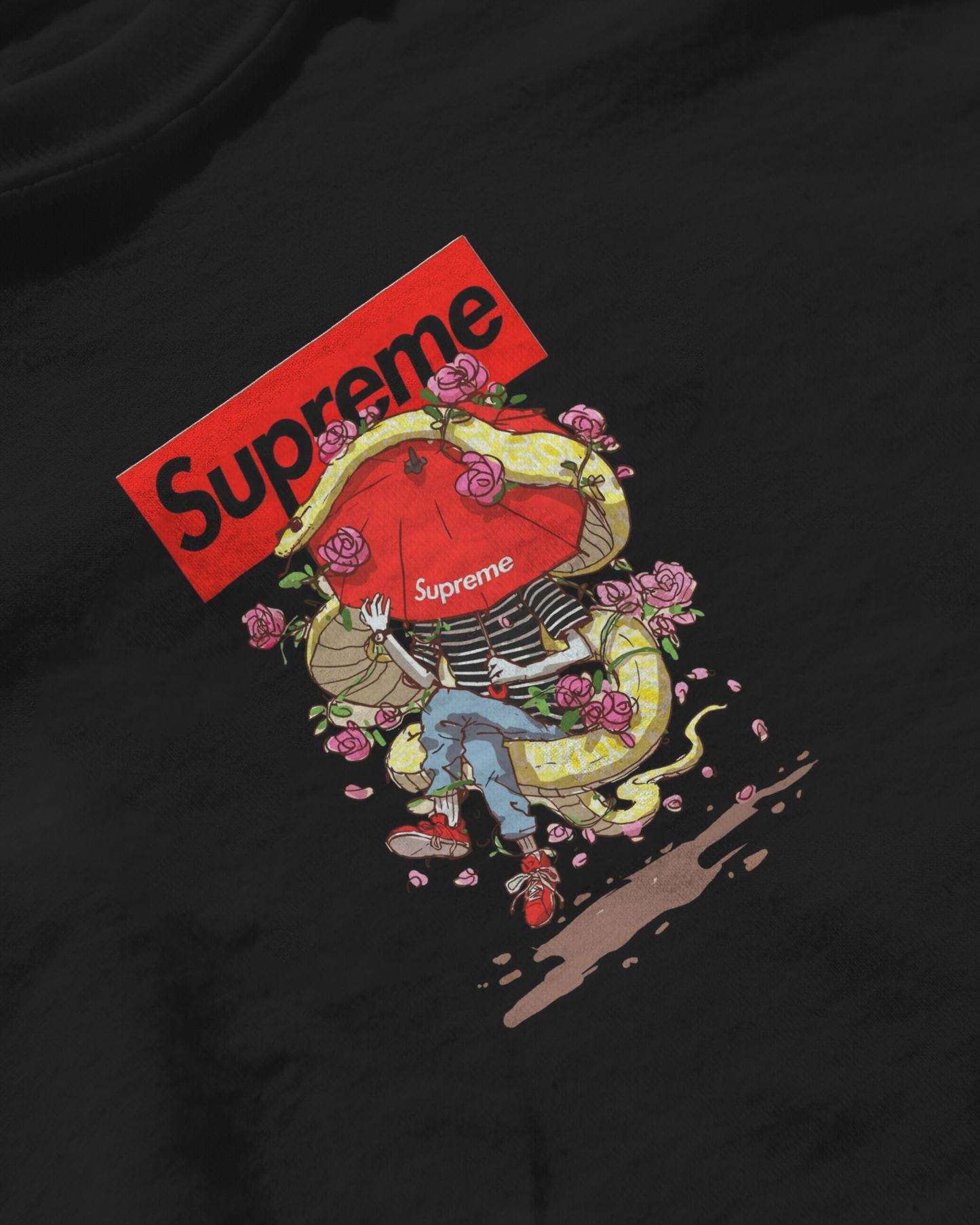 Supreme Printed Hyped Collection Half sleeve T shirt for men's