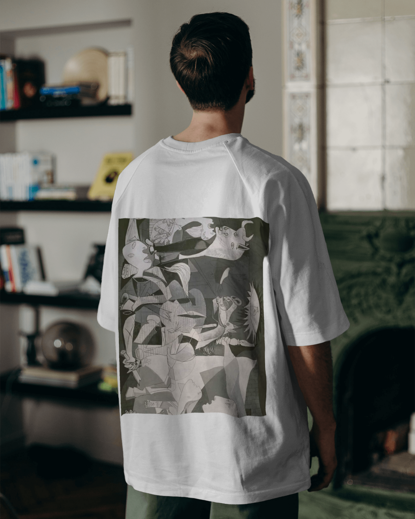 Guernica by Artist Pablo Picasso Oversized T shirt For Men's