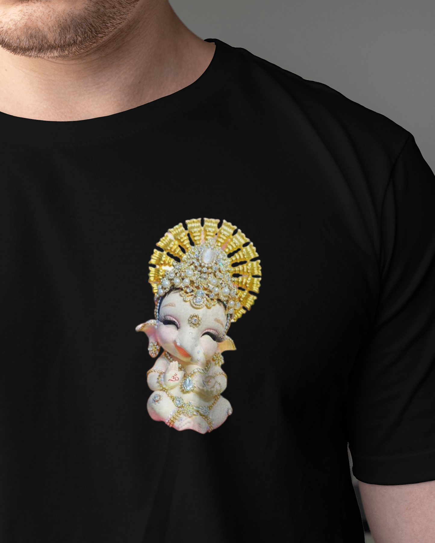 Lord Ganesha Cute Tshirt For Men / unisex