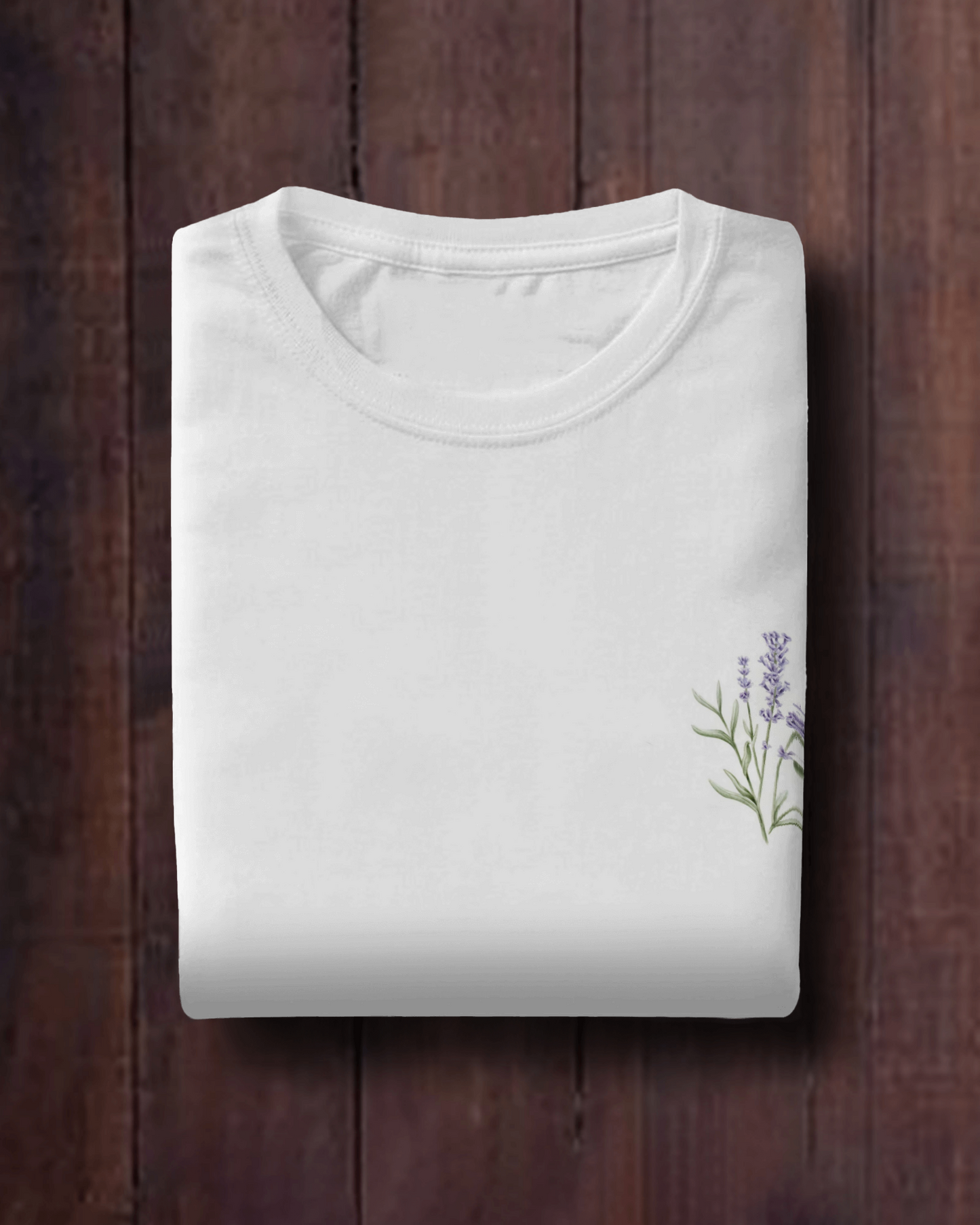 Lavender Floral Oversized T shirt For Men's