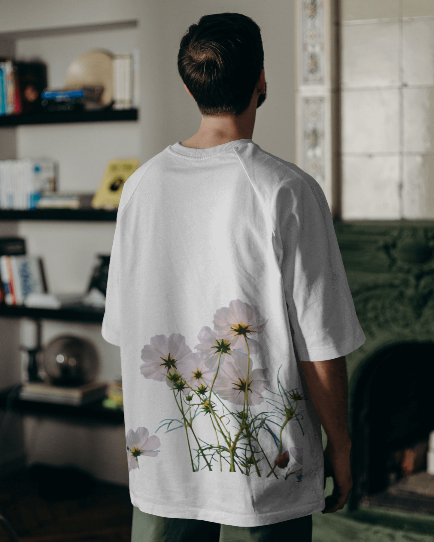 Cosmos Floral Oversized T shirt for Men's