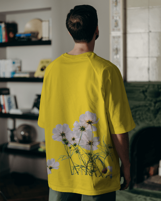 Cosmos Floral Oversized T shirt for Men's