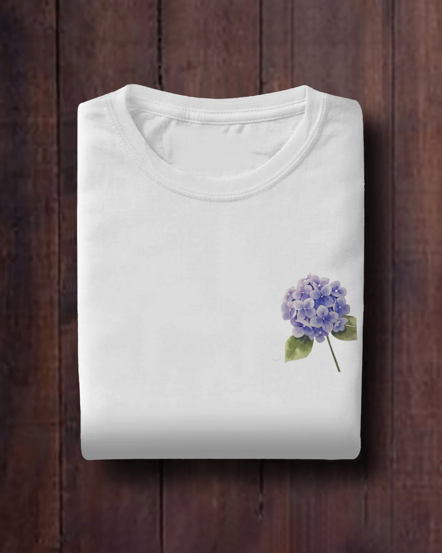 Blue hydrangeas Floral Unisex Half Sleeve T shirt