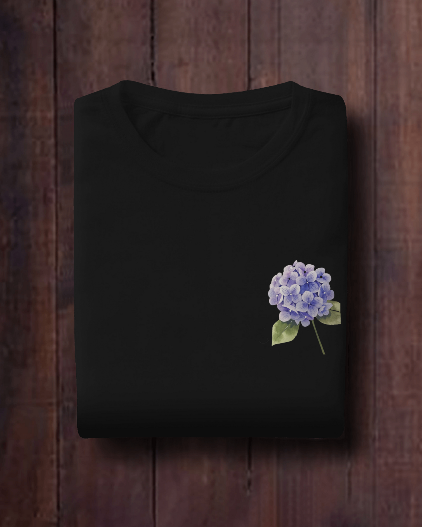 Blue hydrangeas Floral Unisex Half Sleeve T shirt