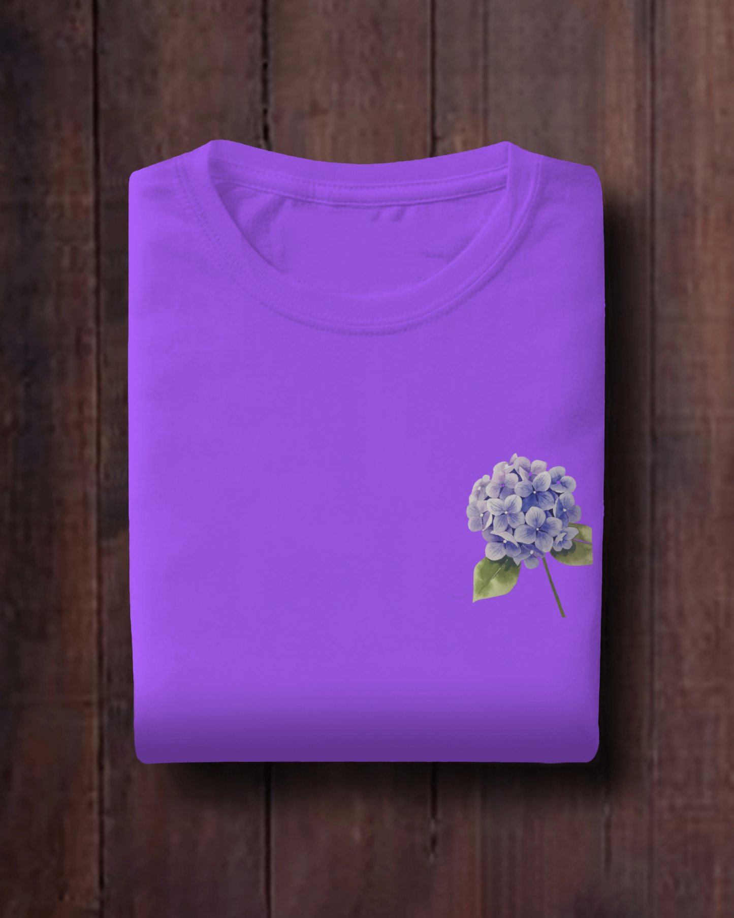 Blue Hydrangeas Floral Oversized T shirt for men