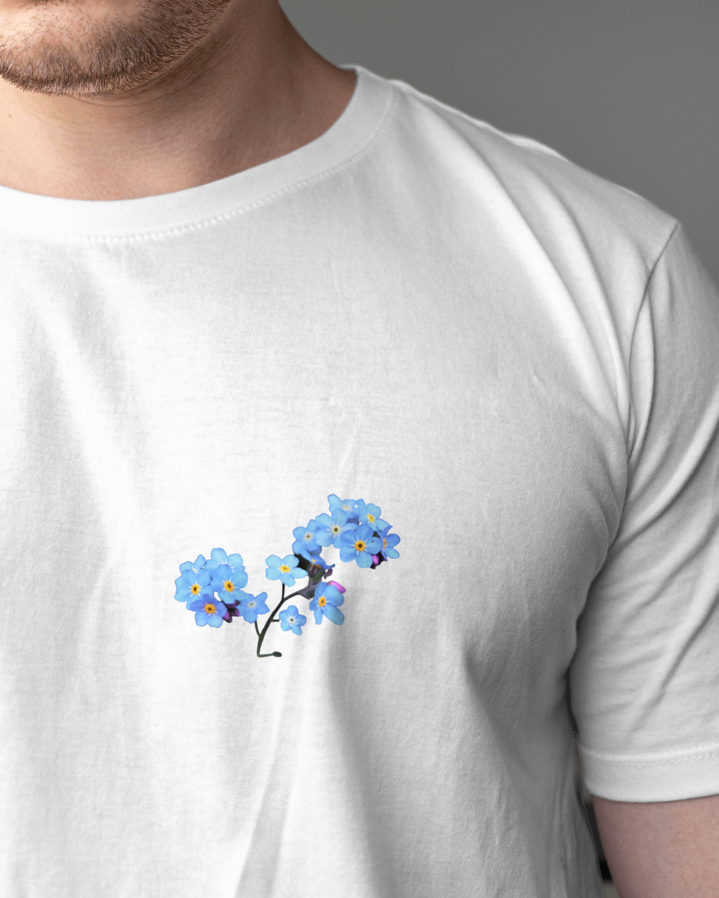 Forget Me Not Floral Oversized T shirt for Men