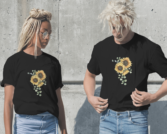 Sunflower floral Unisex T shirt