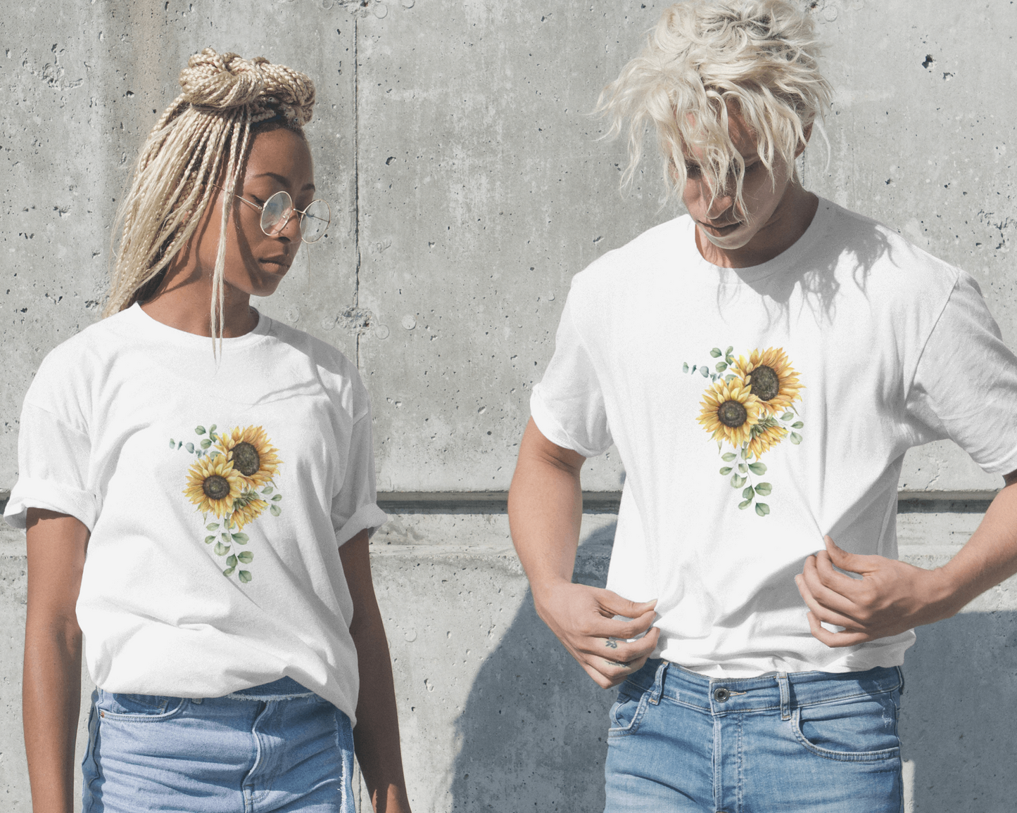 Sunflower floral Unisex T shirt