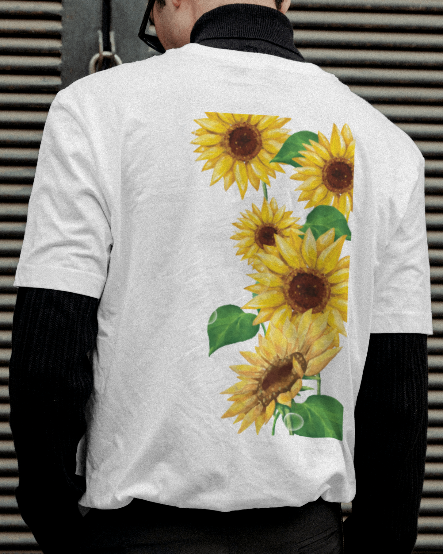 Sunflowers Floral T shirt For Men's