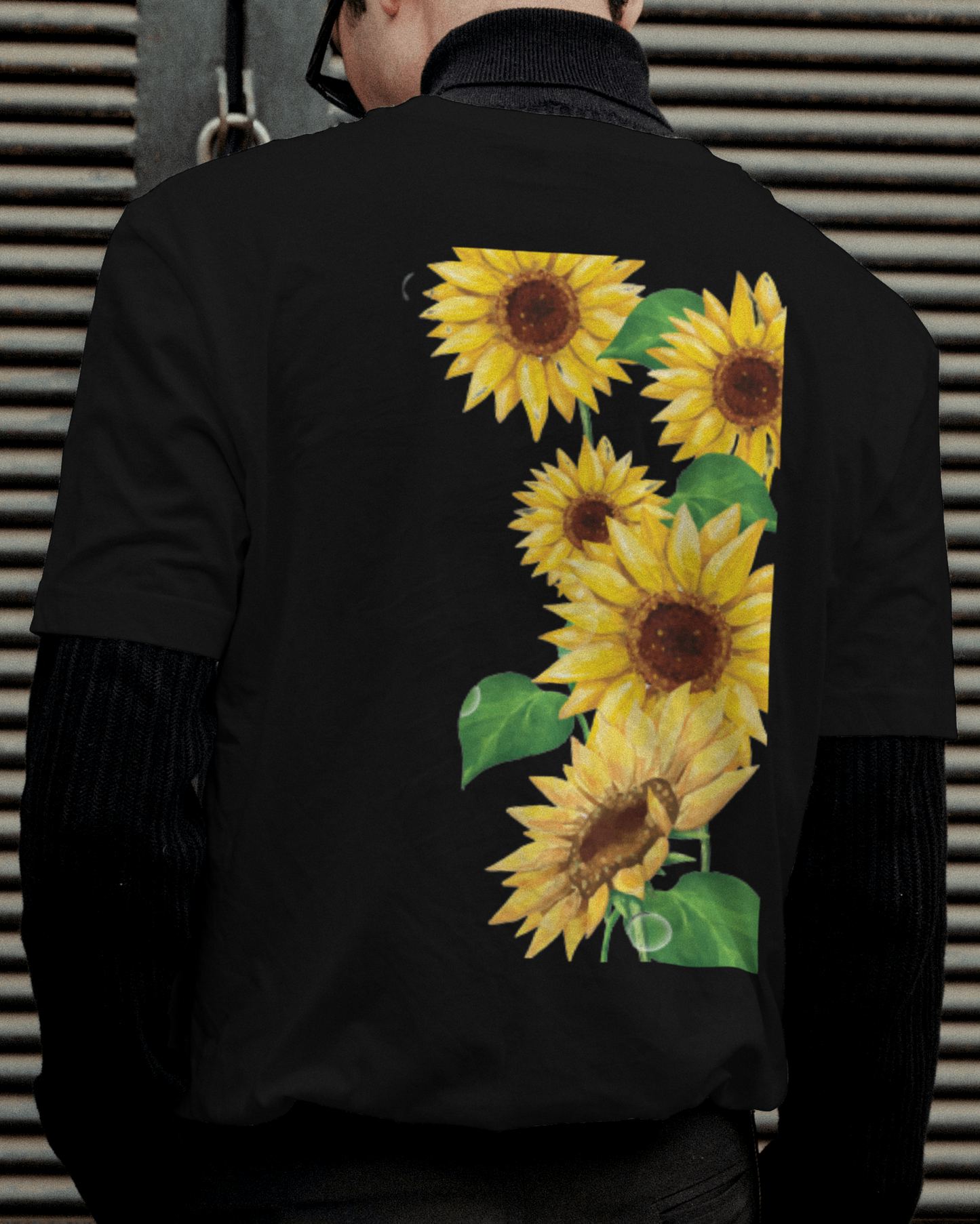 Sunflowers Floral T shirt For Men's