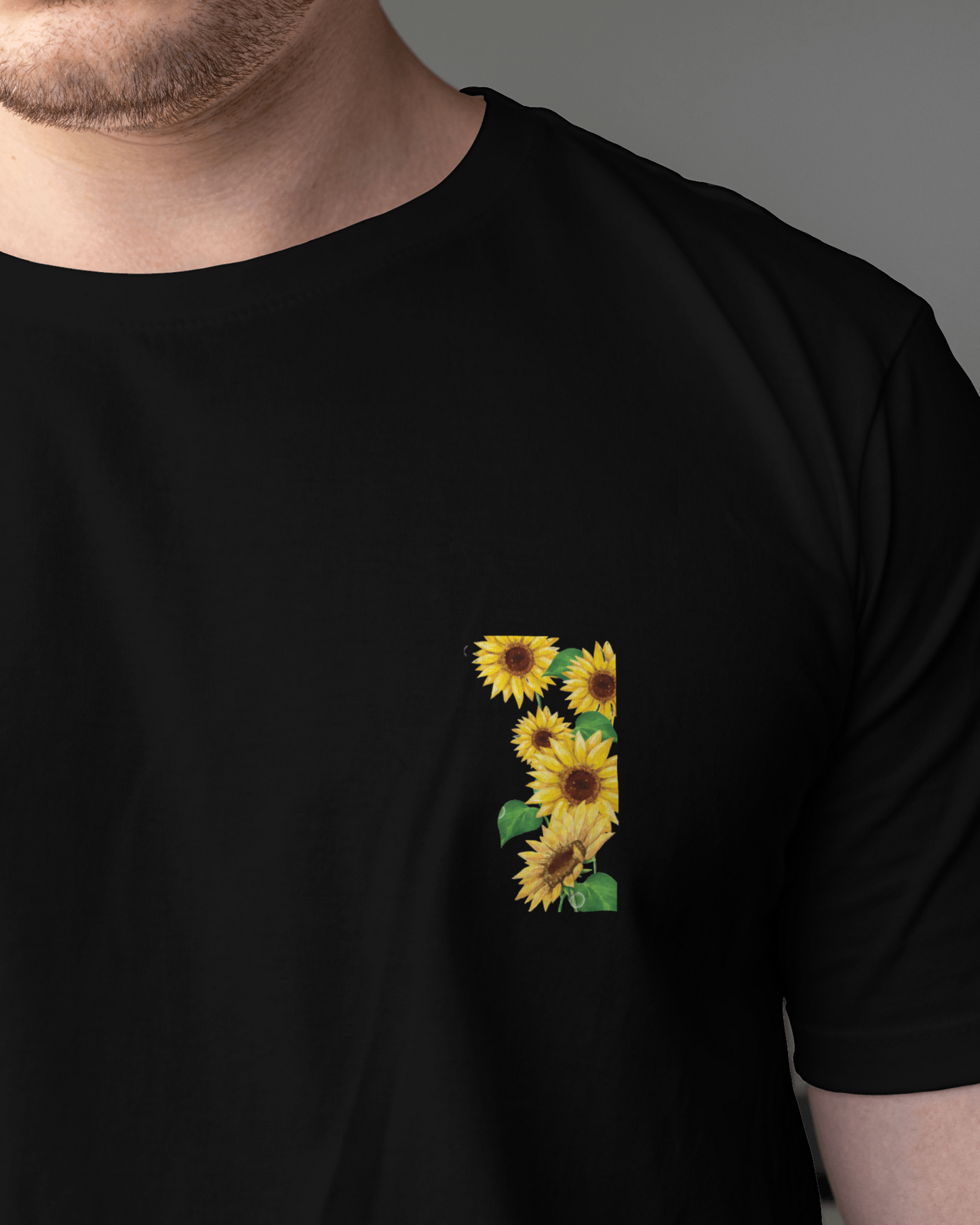 Sunflowers Floral T shirt For Men's