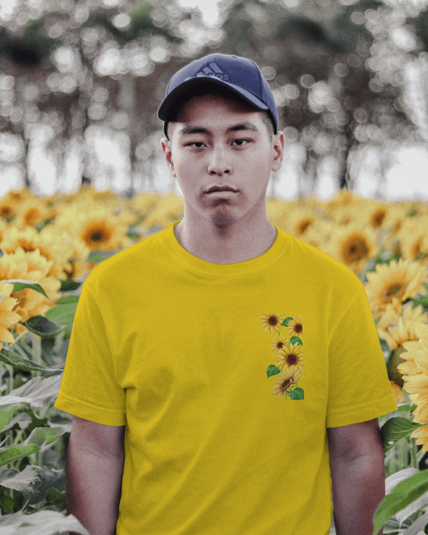 Sunflowers Floral T shirt For Men's