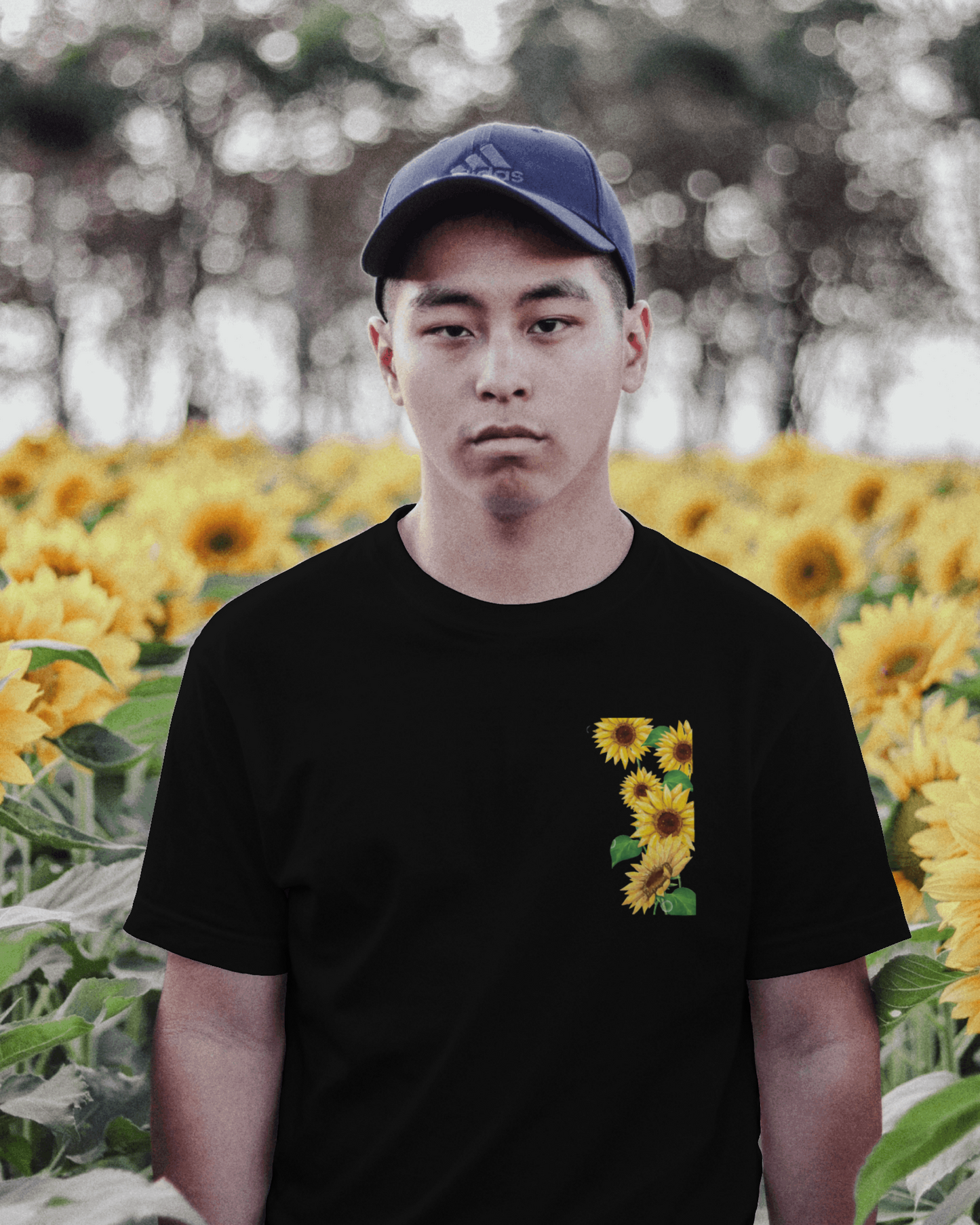 Sunflowers Floral T shirt For Men's