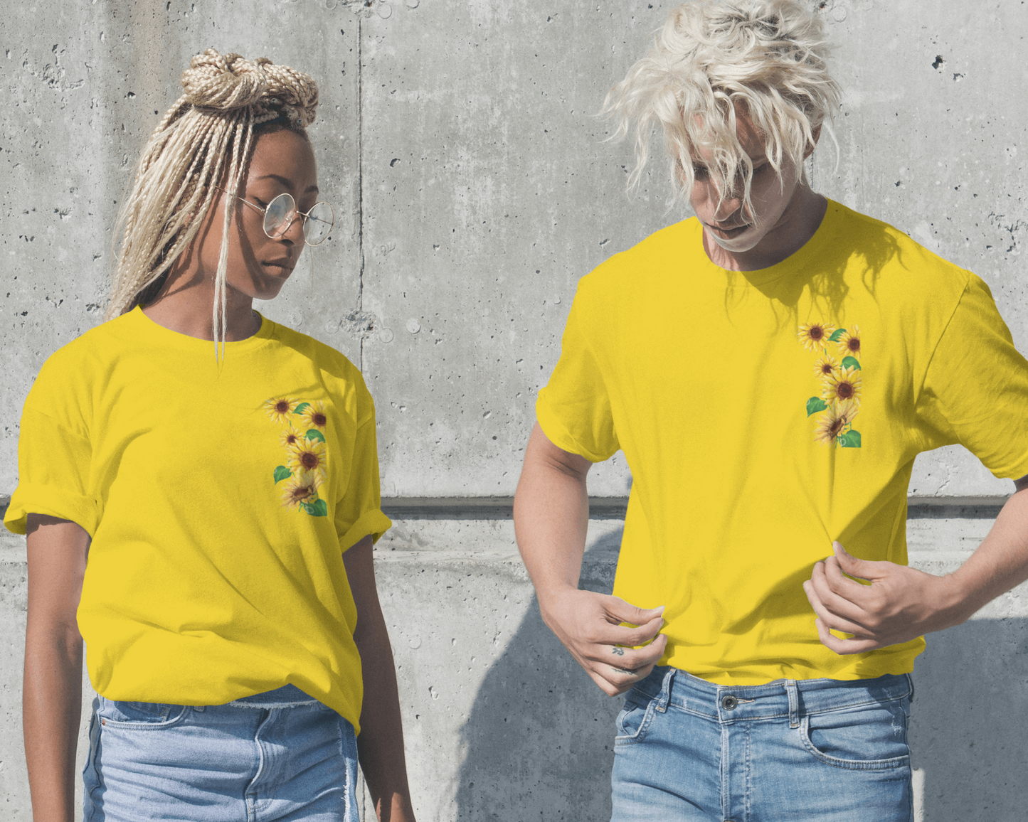 Sunflowers Floral Unisex T shirt