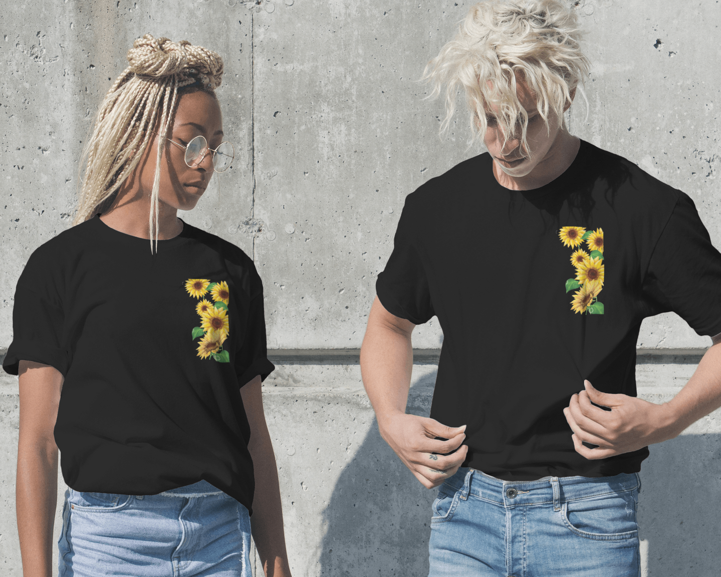 Sunflowers Floral Unisex T shirt