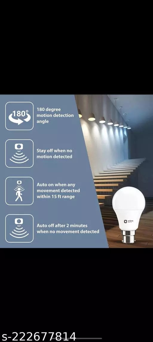 Radar motion sensor LED bulb