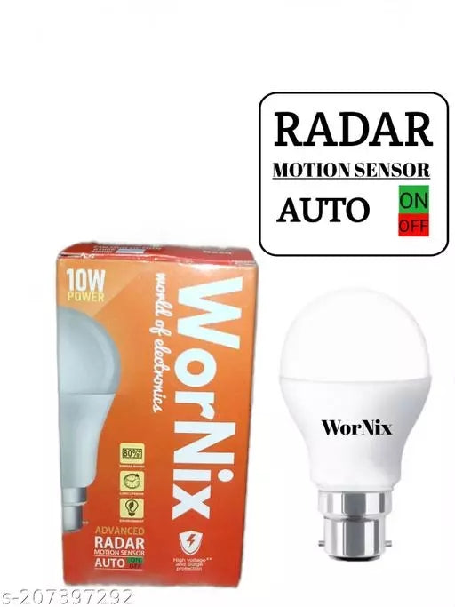 Radar motion sensor LED bulb