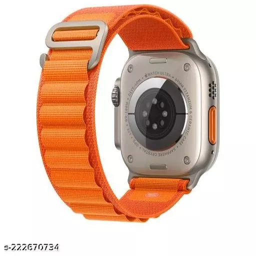 Alpine Loop Band Straps For Apple Watch (Red fish) Orange