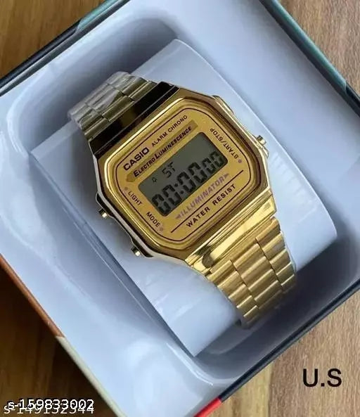 CASIO watches Gold Illuminator