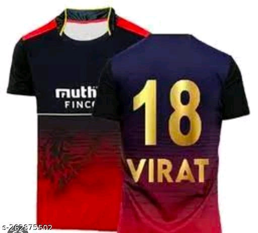 IPL RCB RED Cricket Team Jersey | VIRAT IPL JERSEY Half Sleeve 2022 for Men Women Boys Unisex