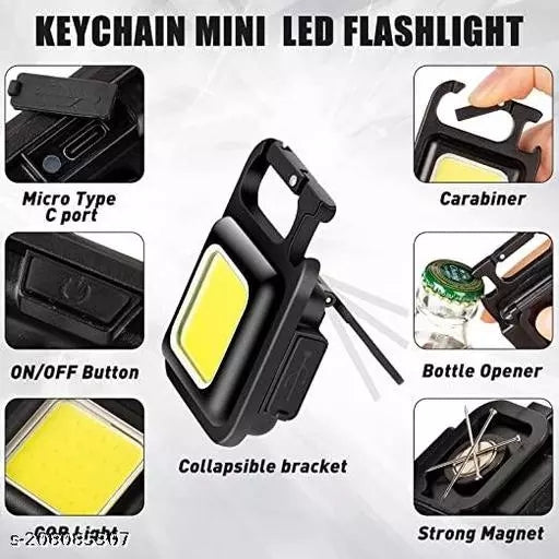 LED LIGHT KEYCHAIN WITH BOTTLE OPENER (RECHARGEABLE) 8000 LUMENS *