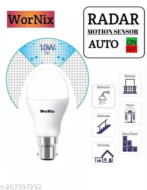 Radar motion sensor LED bulb