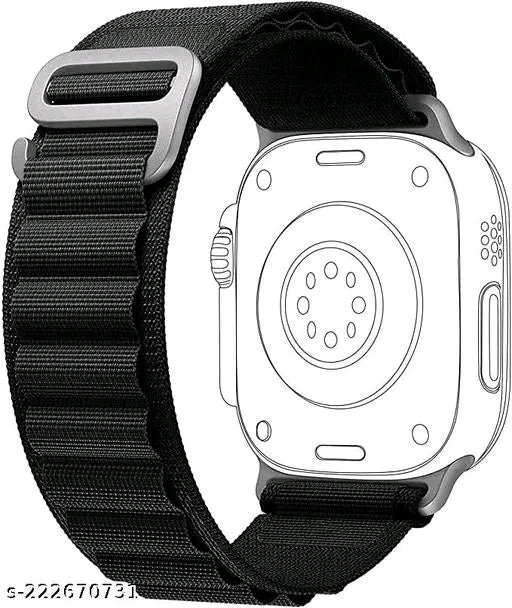 Alpine Loop Band Straps For Apple Watch ( Black )