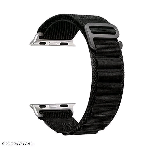 Alpine Loop Band Straps For Apple Watch ( Black )