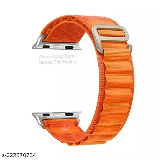 Alpine Loop Band Straps For Apple Watch (Red fish) Orange