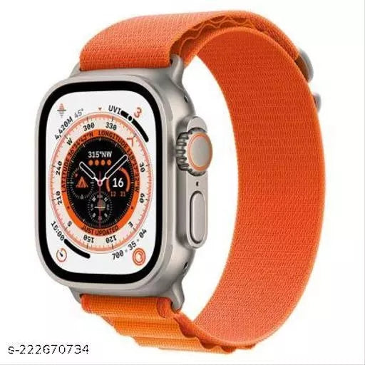 Alpine Loop Band Straps For Apple Watch (Red fish) Orange