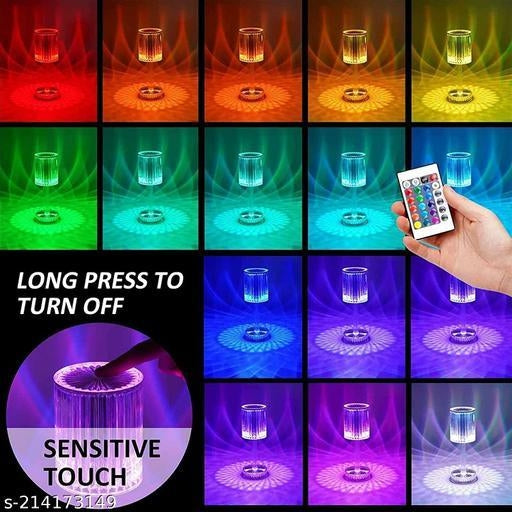 Crystal lamp with touch sensor and 16 colours