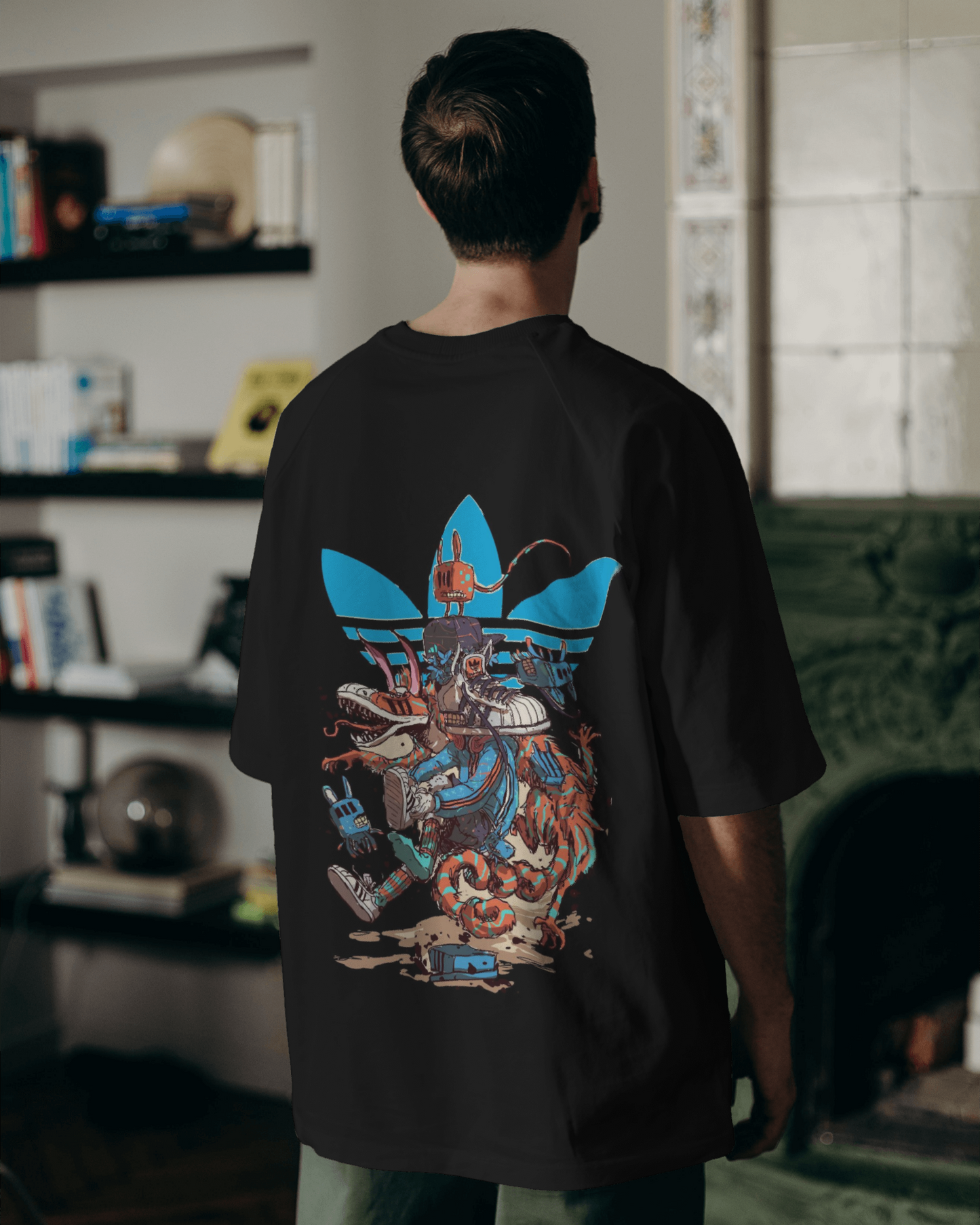 Adidas Printed hyped Collection Oversized T shirt For Men's