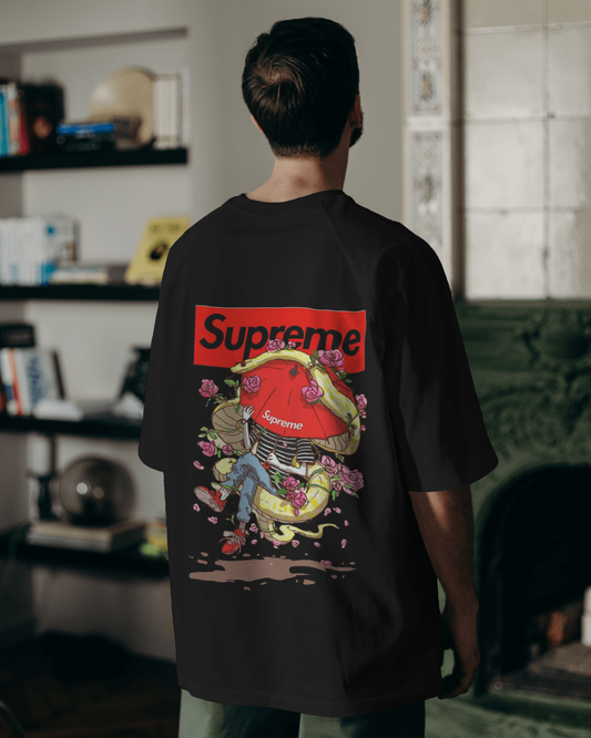 Supreme printed hyped Collection Oversized tshirt for men's